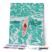 Cargar imagen en el visor de la galería, Diamond Painting - Chica entre las olas
