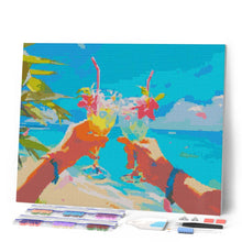 Cargar imagen en el visor de la galería, Diamond Painting - Brindis en la playa
