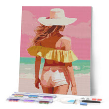 Cargar imagen en el visor de la galería, Diamond Painting - Belleza junto al mar 40x50cm con bastidor montado