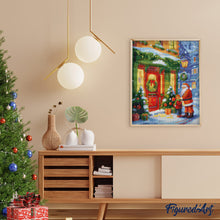 Cargar imagen en el visor de la galería, Diamond Painting - Saludo de Santa 40x50cm con bastidor montado