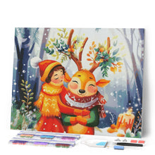Cargar imagen en el visor de la galería, Diamond Painting - Amigos del bosque navideño