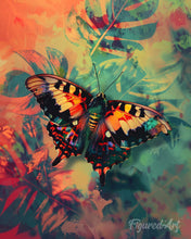 Cargar imagen en el visor de la galería, Diamond Painting - Mariposa Polilla del Atardecer y Colores
