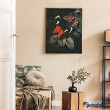 Cargar imagen en el visor de la galería, Diamond Painting - Mariposa Moneta de Alas Largas y Follaje