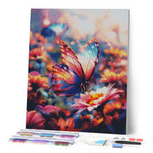 Cargar imagen en el visor de la galería, Diamond Painting - Mariposa Forrajera 40x50cm con bastidor montado