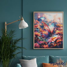 Cargar imagen en el visor de la galería, Diamond Painting - Mariposa Forrajera 40x50cm con bastidor montado