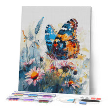 Cargar imagen en el visor de la galería, Diamond Painting - Mariposa y Flores