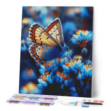 Cargar imagen en el visor de la galería, Diamond Painting - Mariposa y Flores Azules