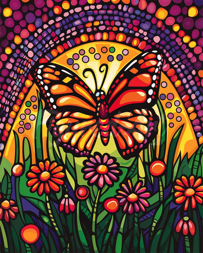 Diamond Painting - Mariposa Mosaico