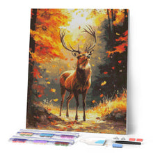 Cargar imagen en el visor de la galería, Diamond Painting - Ciervo majestuoso en otoño