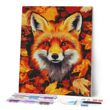 Cargar imagen en el visor de la galería, Diamond Painting - Zorro en las hojas de otoño