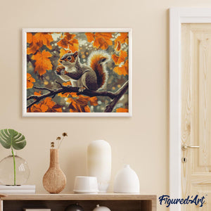 Diamond Painting - Ardilla de otoño