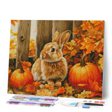 Cargar imagen en el visor de la galería, Diamond Painting - Conejo y calabazas
