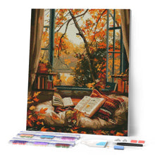 Cargar imagen en el visor de la galería, Diamond Painting - Lectura acogedora de otoño