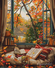 Cargar imagen en el visor de la galería, Diamond Painting - Lectura acogedora de otoño