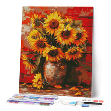 Cargar imagen en el visor de la galería, Diamond Painting - Jarrón de girasoles de otoño