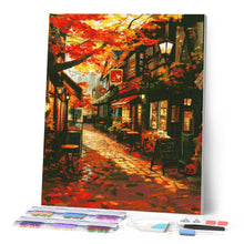 Cargar imagen en el visor de la galería, Diamond Painting - Calle del café en otoño