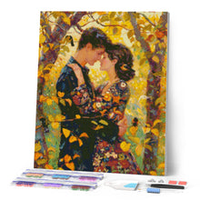 Cargar imagen en el visor de la galería, Diamond Painting - Abrazo otoñal inspirado en Klimt