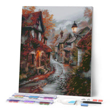 Cargar imagen en el visor de la galería, Diamond Painting - Pueblo tranquilo en otoño