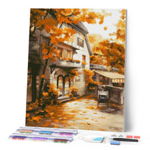 Cargar imagen en el visor de la galería, Diamond Painting - Frente de café en otoño
