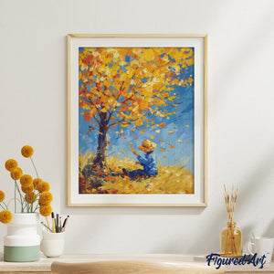 Diamond Painting - Niño de otoño inspirado en Van Gogh