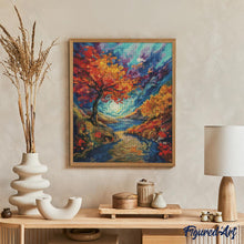 Cargar imagen en el visor de la galería, Diamond Painting - Otoño surrealista inspirado en Van Gogh