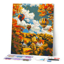 Cargar imagen en el visor de la galería, Diamond Painting - Aventura en globo de otoño