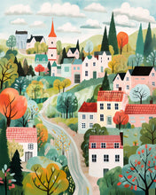 Cargar imagen en el visor de la galería, Diamond Painting - Pueblo de Ensueño Verde