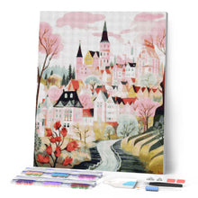 Cargar imagen en el visor de la galería, Diamond Painting - Pueblo de Ensueño Rosa