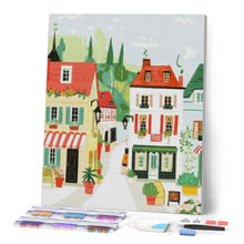 Cargar imagen en el visor de la galería, Diamond Painting - Pueblo con Vista Verde