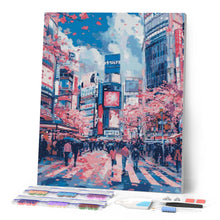 Cargar imagen en el visor de la galería, Diamond Painting - Cerezos en Flor de Shibuya