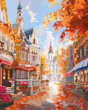 Cargar imagen en el visor de la galería, Diamond Painting - Casco Antiguo en Temporada Dorada