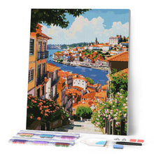 Cargar imagen en el visor de la galería, Diamond Painting - Vista al Río de Oporto
