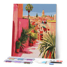 Cargar imagen en el visor de la galería, Diamond Painting - Vista de Ciudad Marroquí