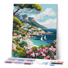 Cargar imagen en el visor de la galería, Diamond Painting - Ciudad Costera en Primavera
