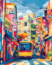 Cargar imagen en el visor de la galería, Diamond Painting - Diamond Painting - Autobús Urbano de Tokio 40x50cm con bastidor montado