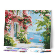 Cargar imagen en el visor de la galería, Diamond Painting - Villa Rosada frente a la Playa