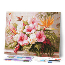 Cargar imagen en el visor de la galería, Diamond Painting - Hibisco y Flamenco