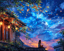 Cargar imagen en el visor de la galería, Diamond Painting - Vista Nocturna con Farol