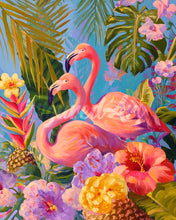 Cargar imagen en el visor de la galería, Diamond Painting - Flamencos Gemelos