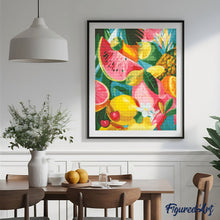 Cargar imagen en el visor de la galería, Diamond Painting - Mezcla de Frutas Tropicales