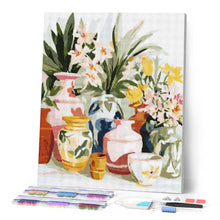 Cargar imagen en el visor de la galería, Diamond Painting - Cerámica y Flores