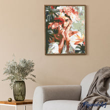 Cargar imagen en el visor de la galería, Diamond Painting - Retrato de Niña de las Flores