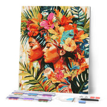 Cargar imagen en el visor de la galería, Diamond Painting - Hermanas Tropicales