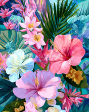 Cargar imagen en el visor de la galería, Diamond Painting - Jardín de Hibiscos