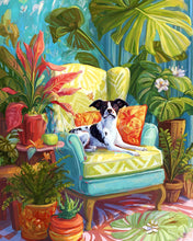 Cargar imagen en el visor de la galería, Diamond Painting - Rincón de Plantas con Perro