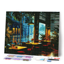 Cargar imagen en el visor de la galería, Diamond Painting - Cafetería Día Lluvioso