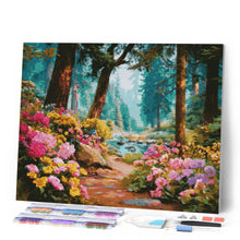 Cargar imagen en el visor de la galería, Diamond Painting - Arroyo de Flores Silvestres