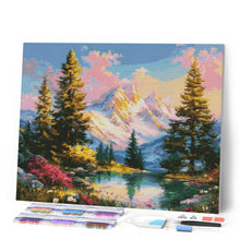 Cargar imagen en el visor de la galería, Diamond Painting - Resplandor Alpino al Atardecer