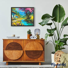 Cargar imagen en el visor de la galería, Diamond Painting - Arroyo del Pueblo Colorido