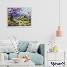Cargar imagen en el visor de la galería, Diamond Painting - Cabaña en la Avenida de los Jacarandas